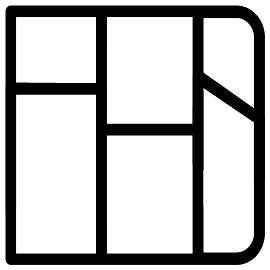 Land parcels icon